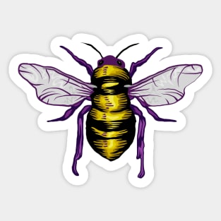 Pop Art Bee Portrait Sticker